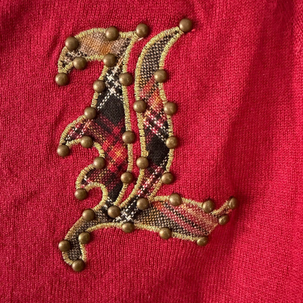 L.A.M.B Letter Cardigan Sweater - Picture 3 of 8